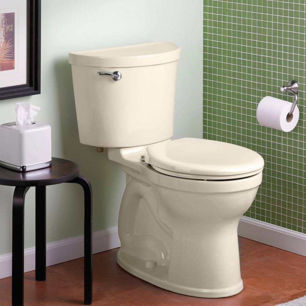 Champion Pro 2-Piece 1.28 GPF Single Flush Round Toilet in Linen - Image 2