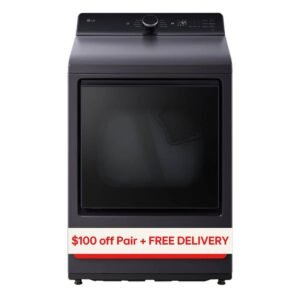7.3 cu. ft. Vented SMART Electric Dryer in Matte Black with EasyLoad Door and Sensor Dry Technology