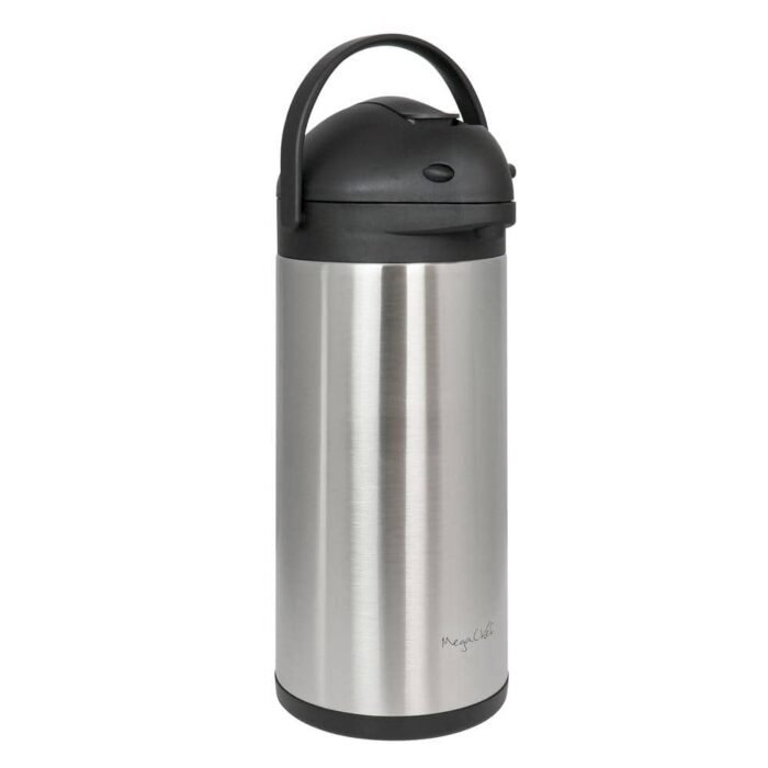21 Cup Silver Stainless Steel Vacuum Body Pump Cap Air Pot - Image 2