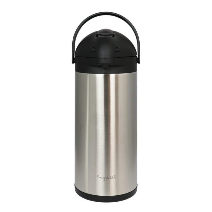21 Cup Silver Stainless Steel Vacuum Body Pump Cap Air Pot - Image 3