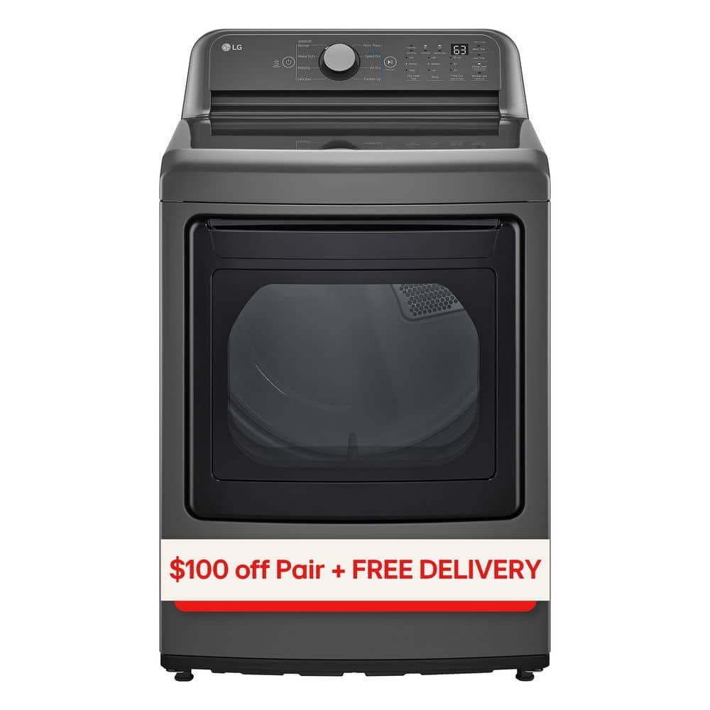 7.3 cu. ft. Vented Electric Dryer in Middle Black with Sensor Dry Technology