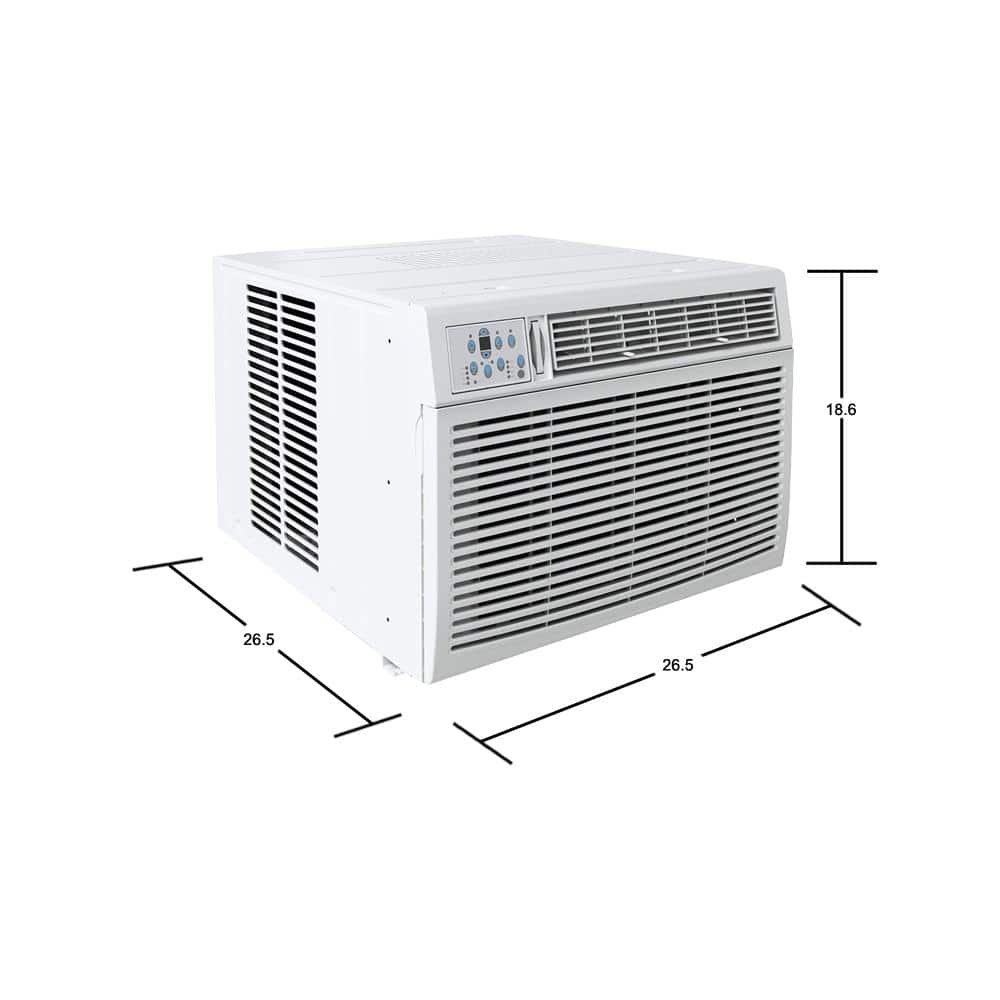 24,000 BTU 220V Window Air Conditioner Cools 1500 Sq. Ft. with Remote Control in White - Image 2