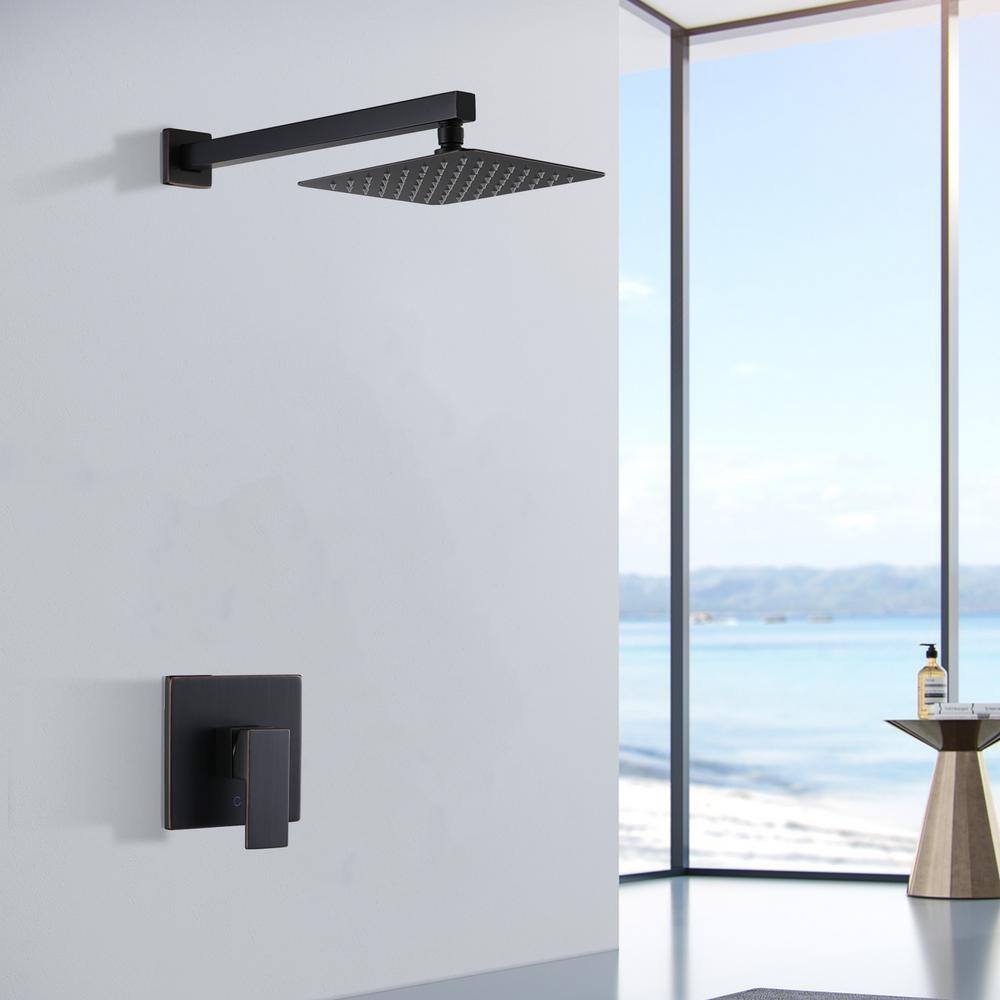 Single Handle 1-Spray Shower Faucet 1.8 GPM with High Pressure Valve in Oil Rubbed Bronze - Image 2