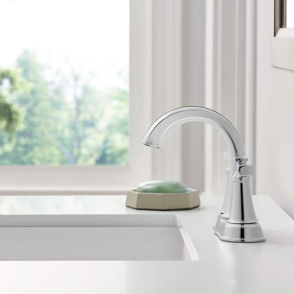 Rumson 4 in. Centerset 2-Handle Bathroom Faucet in Polished Chrome - Image 4