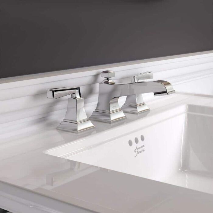 Town Square S 8 in. Widespread 2-Handle Bathroom Faucet with Drain Assembly and WaterSense 1.2 GPM in Chrome - Image 3