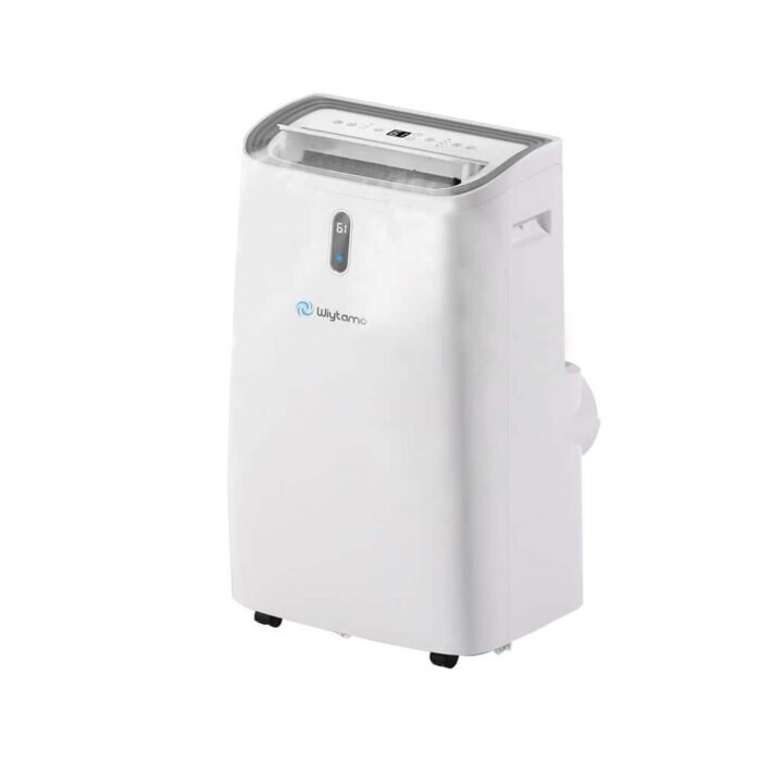 14,000 BTU Portable Air Conditioner Cools 700 sq. ft. with Heater and Dehumidifier with Remote and WIFI in White
