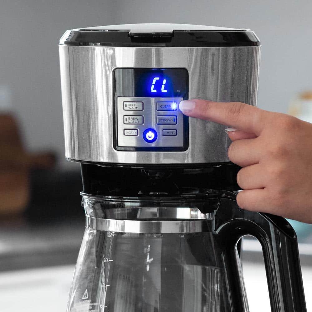 12-Cup Silver Accents Programmable Coffeemaker with Vortex Technology - Image 3