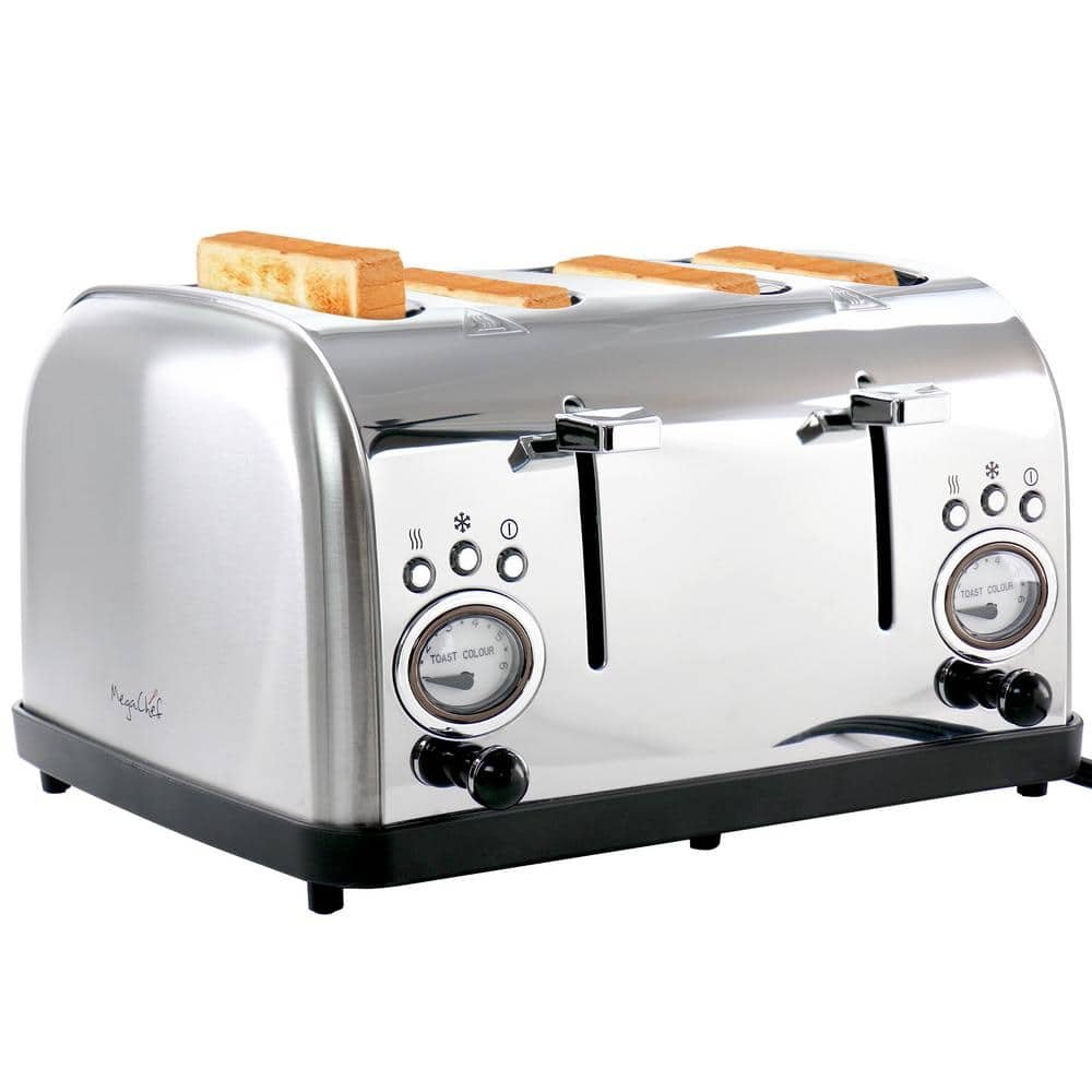 4-Slice Wide Slot Toaster With Variable Browning in Silver