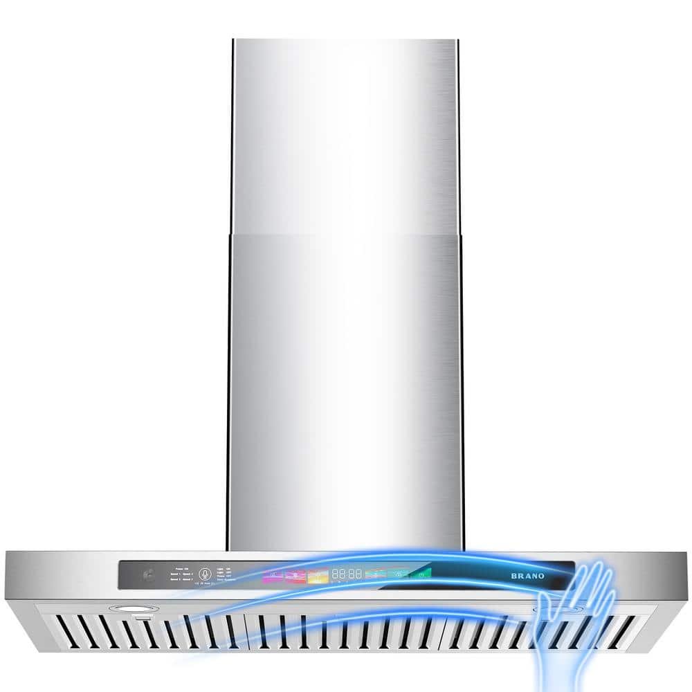30 in. 900 CFM Smart Ducted Wall Mount Range Hood in Stainless Steel
