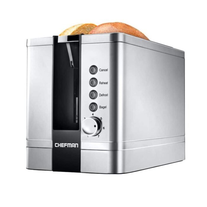 2-Slice Pop-Up Stainless Steel Toaster, 7 Shade Settings, Silver