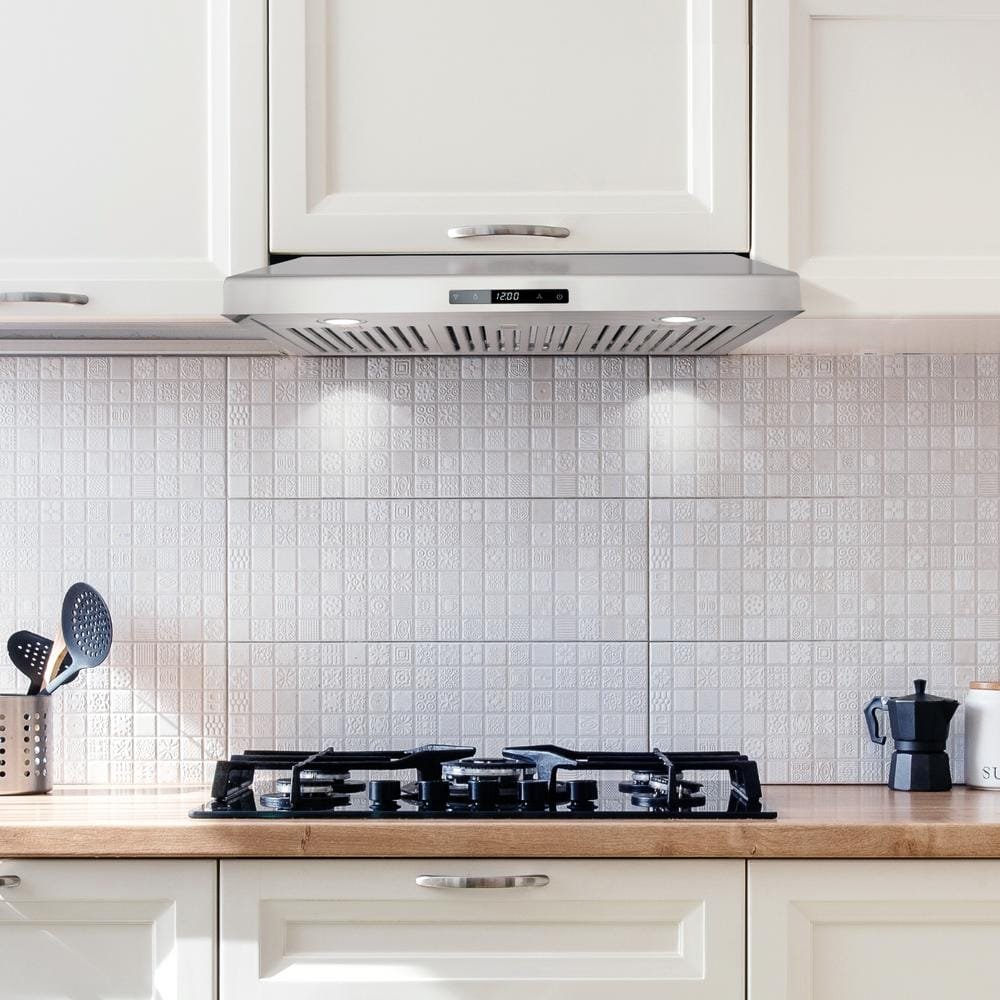 30 in. Haven Collection 500 CFM Ducted Under Cabinet Range Hood, Touch Controls, LED Lights, Stainless Steel - Image 2