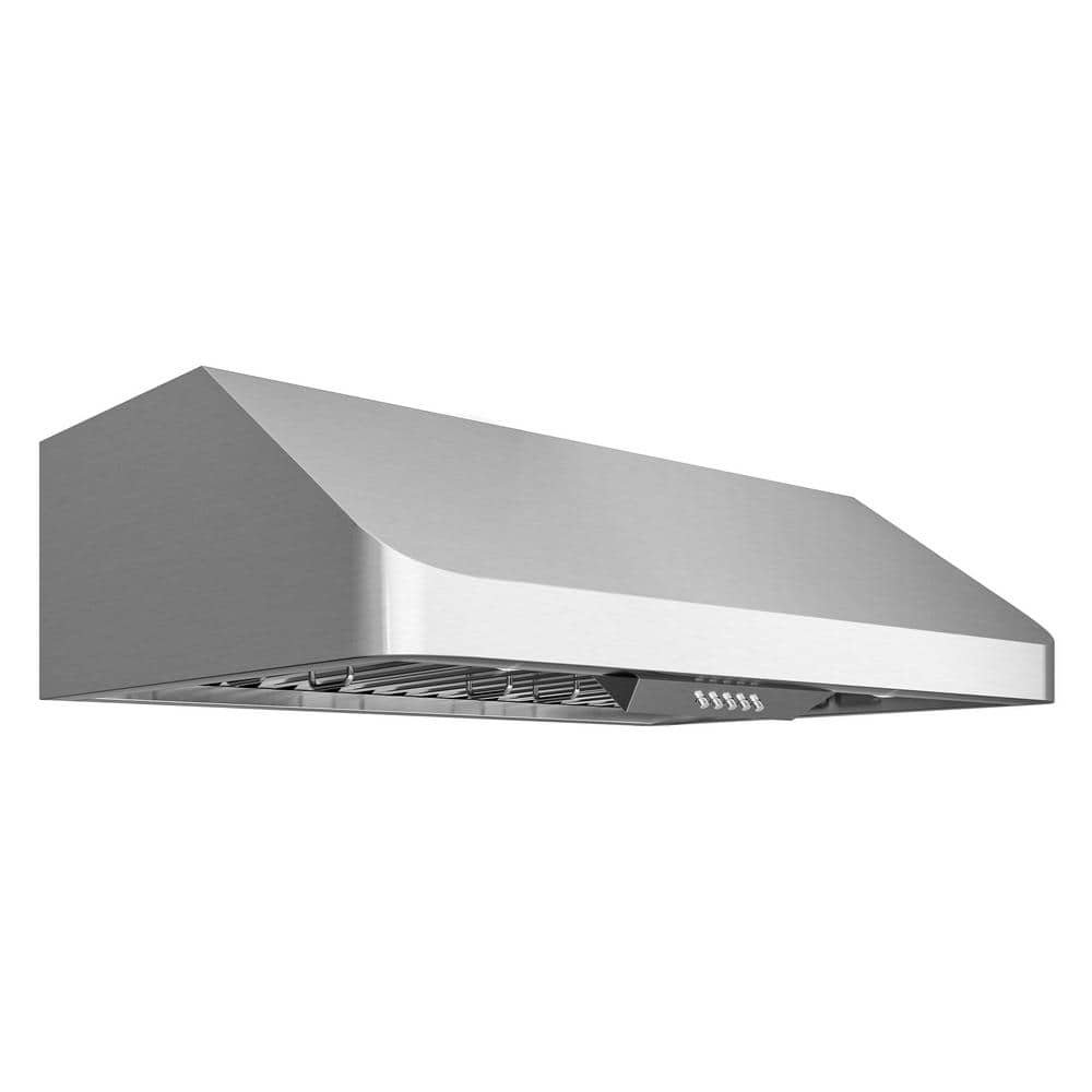 30 in. Haven Collection 500 CFM Ducted Under Cabinet Range Hood, Button Control, LED Lights, Stainless Steel - Image 2