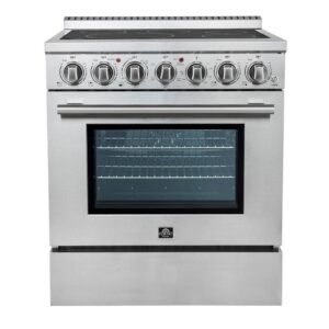 Paolo 30 in. Electric Range 5 Burner Elements in Stainless Steel
