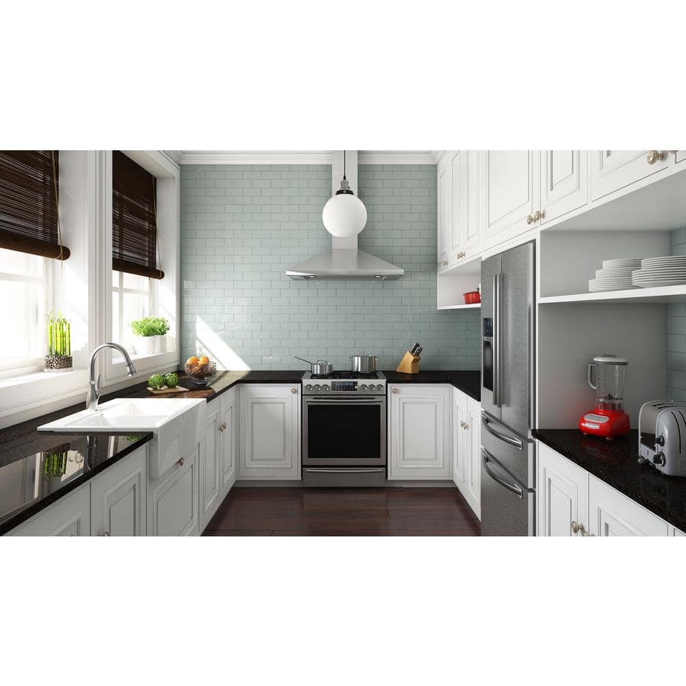 30 in. Convertible Wall-Mount Range Hood with Light in Stainless Steel - Image 4