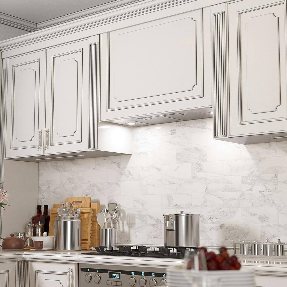 27.75 in. 900 CFM Ducted Insert Range Hood in Stainless Steel with LED Lights - Image 2