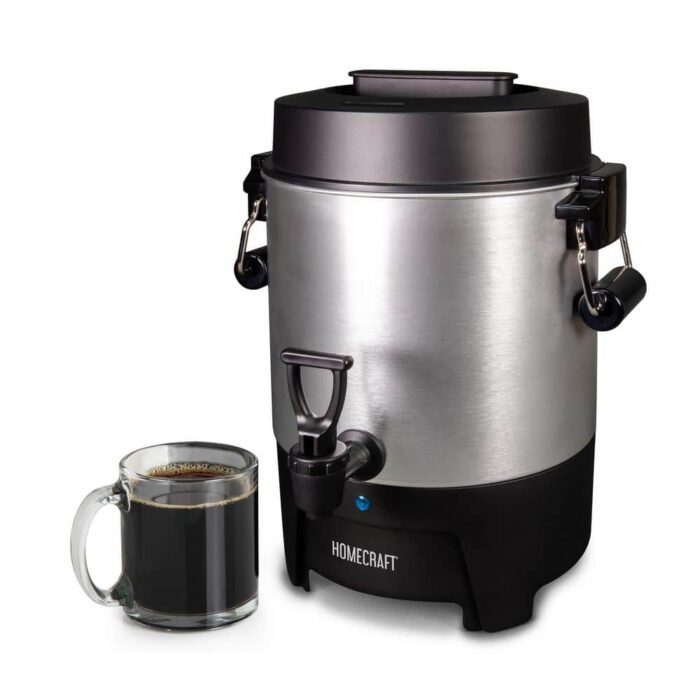 Aluminum 45-Cup Coffee Urn, Stainless Steel