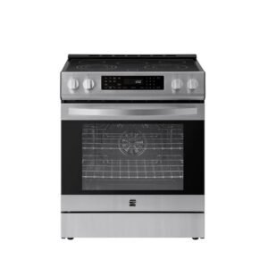 5.6 cu. ft. 5-Element Electric Range in Stainless Steel with True Convection, Steam Clean and Front Control