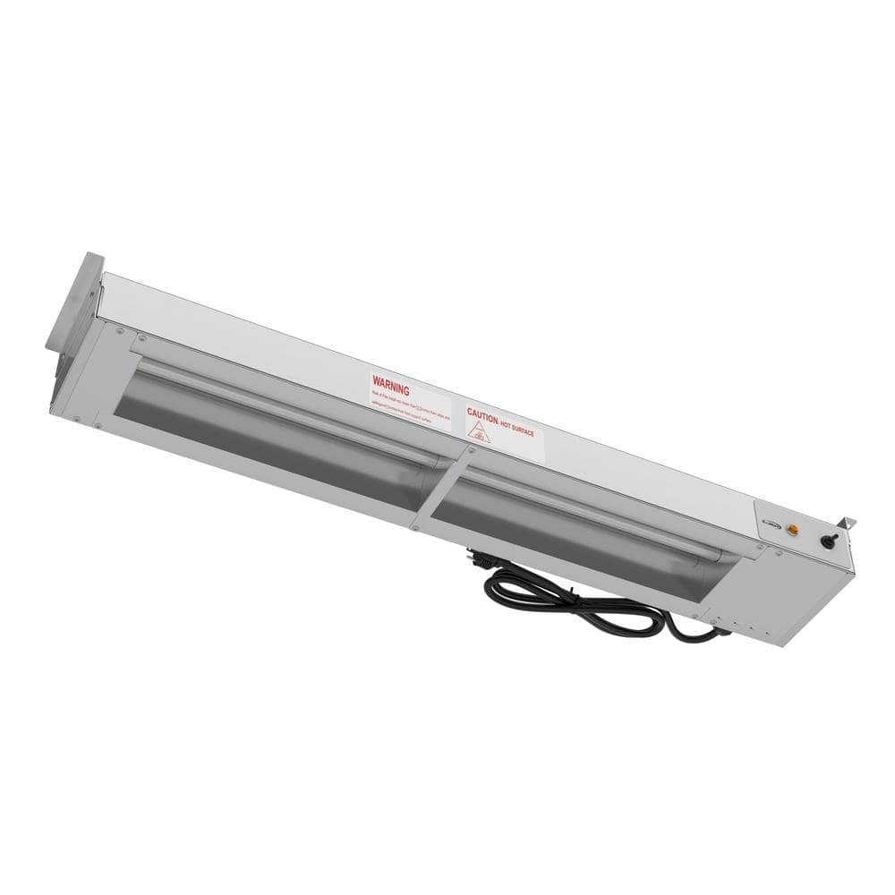 36 in. High Wattage Commercial Strip Warmer in Stainless Steel with Toggle Controls and Cord-120-Volt, 850-Watt