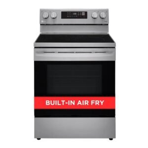 30 in. 6.3 cu. ft. Smart Wi-Fi Enabled Fan Convection Electric Range Oven with AirFry and EasyClean in. Stainless Steel