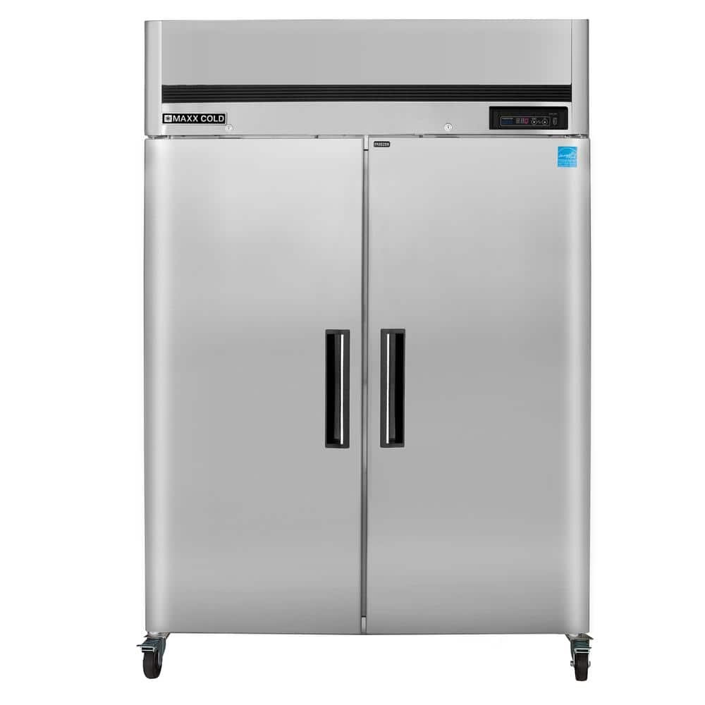 54 in. 49 cu. ft. Auto/Cycle Defrost Upright Freezer, Top Mount, Energy Star Rated in Stainless Steel