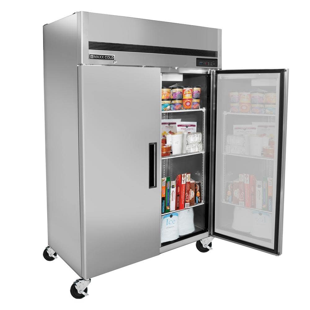 54 in. 49 cu. ft. Auto/Cycle Defrost Upright Freezer, Top Mount, Energy Star Rated in Stainless Steel - Image 2