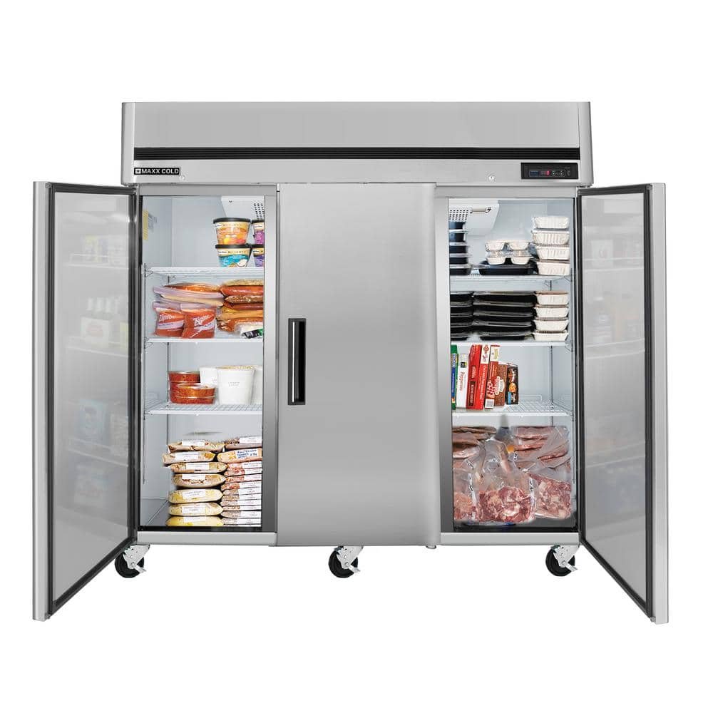 81 in. 72 cu. ft. Auto / Cycle Defrost Upright Freezer, Top Mount, Energy Star Rated in Stainless Steel - Image 2