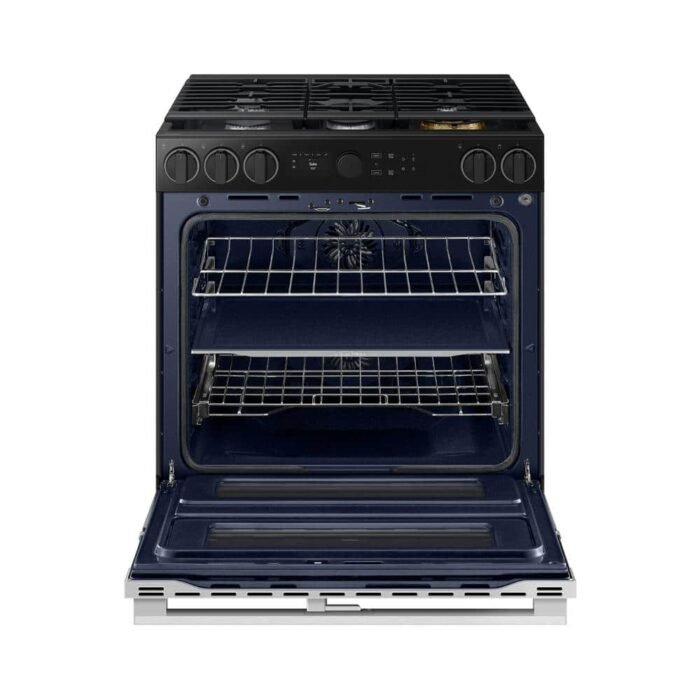30 in. Bespoke 5-Burner Element Smart Slide-In Dual Fuel Range 6.3 cu. ft. Capacity with Flex Duo in Stainless Steel - Image 3