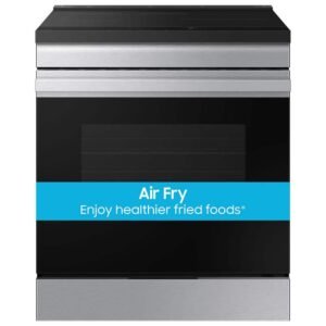 Bespoke 30 in. 6.3 cu.ft. 4 Burner Element Smart Slide-In Induction Range w/ AirFry in Stainless Steel