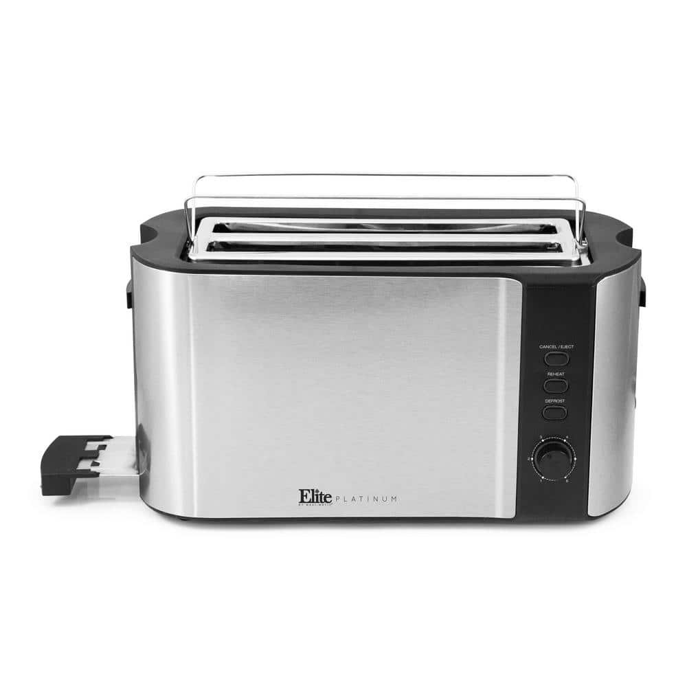 4-Slice Stainless Steel Long Slot Toaster - Image 2