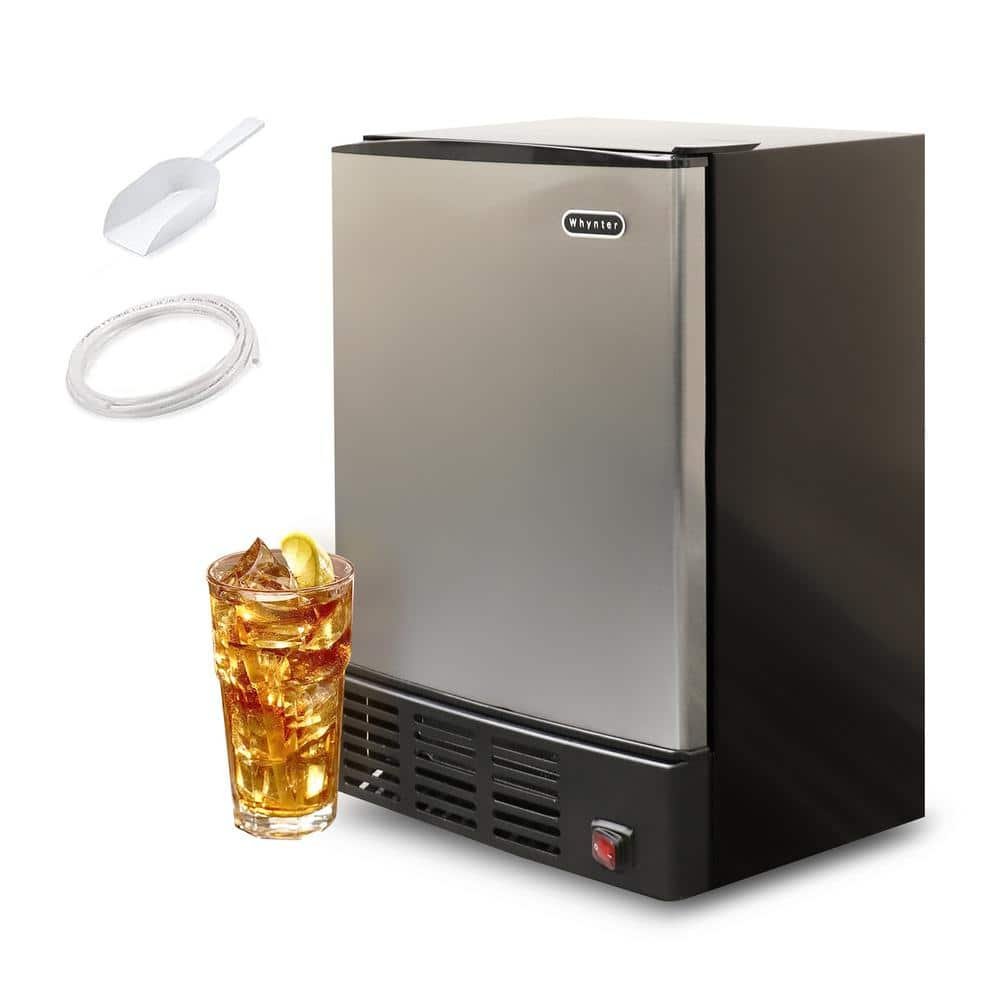 15 in. 12 lbs Built-In Ice Maker Crescent-shaped Ice Energy Star in Stainless Steel