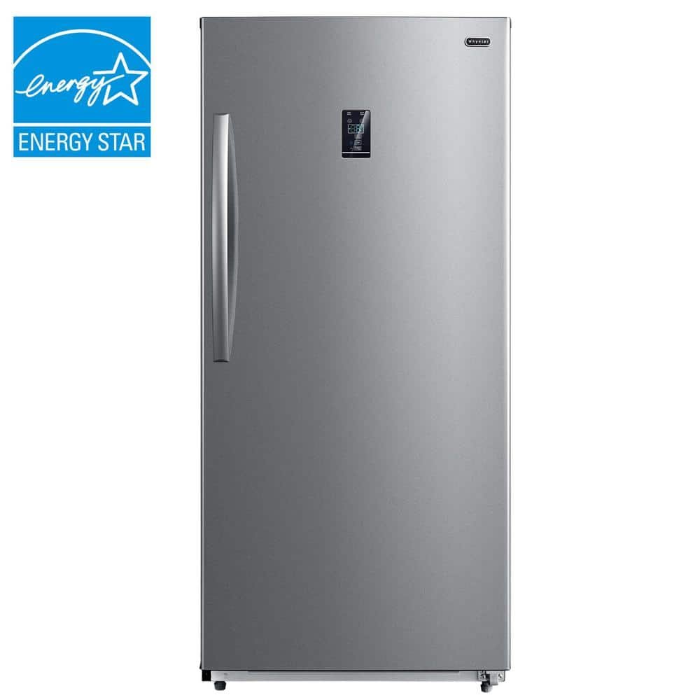 13.8 cu. Ft. Upright Freezer Convertible Refrigerator Deep Freezer Stainless Steel Energy Star