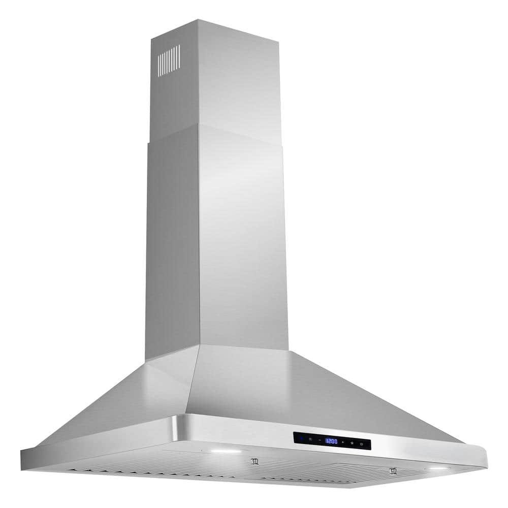 30 in. Vista Collection 380 CFM Ducted Wall Mount Range Hood, Touch Controls, LED Lights, Stainless Steel - Image 3