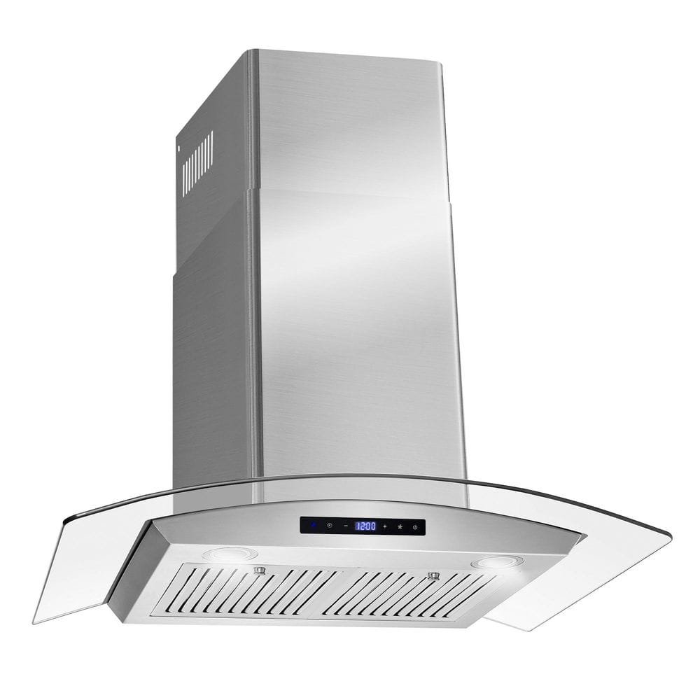 30 in. Vista Collection 380 CFM Ducted Wall Mount Range Hood, Touch Controls, LED Lights, Stainless Steel - Image 2