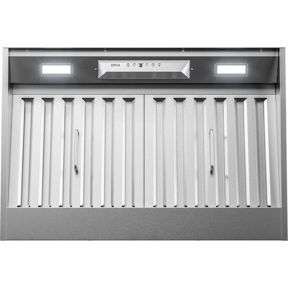 Monsoon I 30 in. 600 CFM Insert Range Hood with Light in Stainless Steel