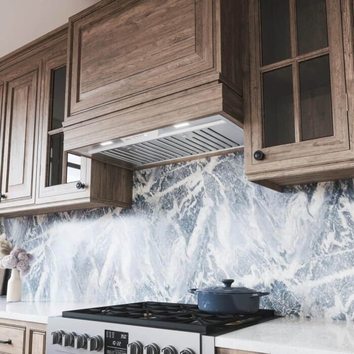 Monsoon Mini II 30 in. 600 CFM Convertible Insert Range Hood with LED Lights in Stainless Steel - Image 2