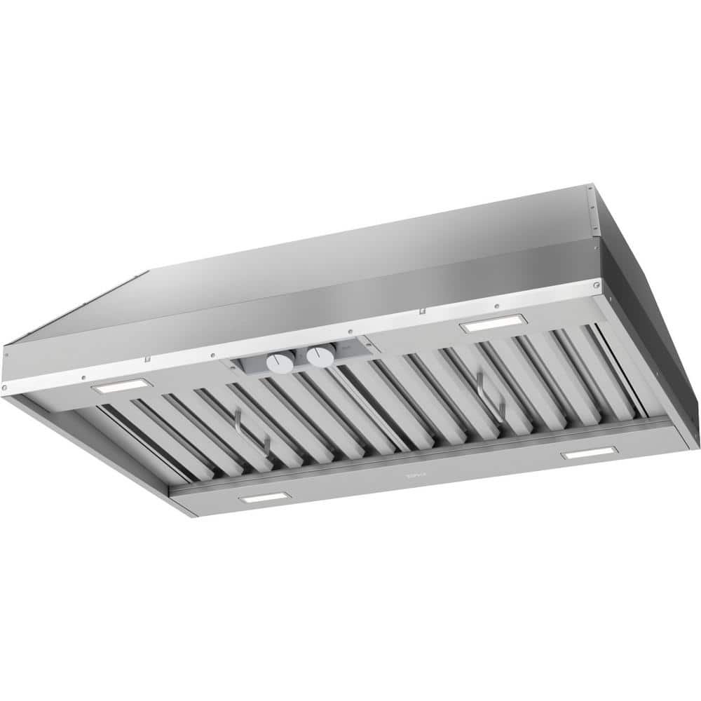 Spruce 36 in. 1200 CFM Insert Mount with LED Light Range Hood in Stainless Steel - Image 2
