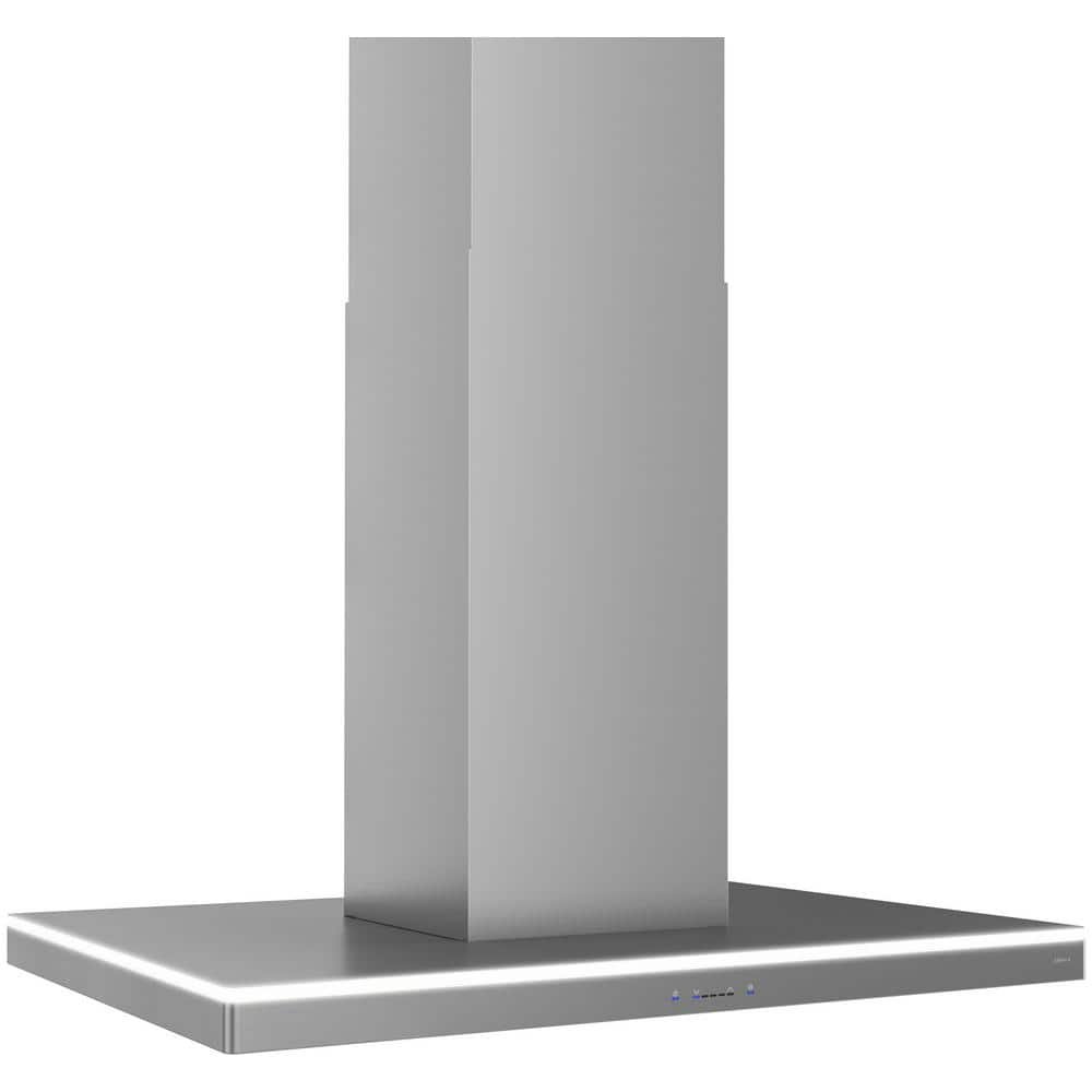 Luce 36 in. 600 CFM Convertible Island Mount Range Hood with LED Light in Stainless Steel - Image 3