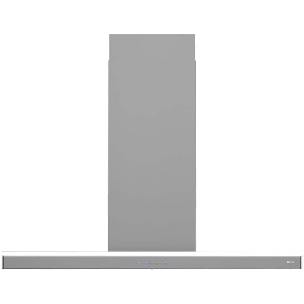 Luce 36 in. 600 CFM Convertible Island Mount Range Hood with LED Light in Stainless Steel