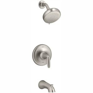Willamette Single-Handle 3-Spray Tub and Shower Faucet in Vibrant Brushed Nickel (Valve Included)