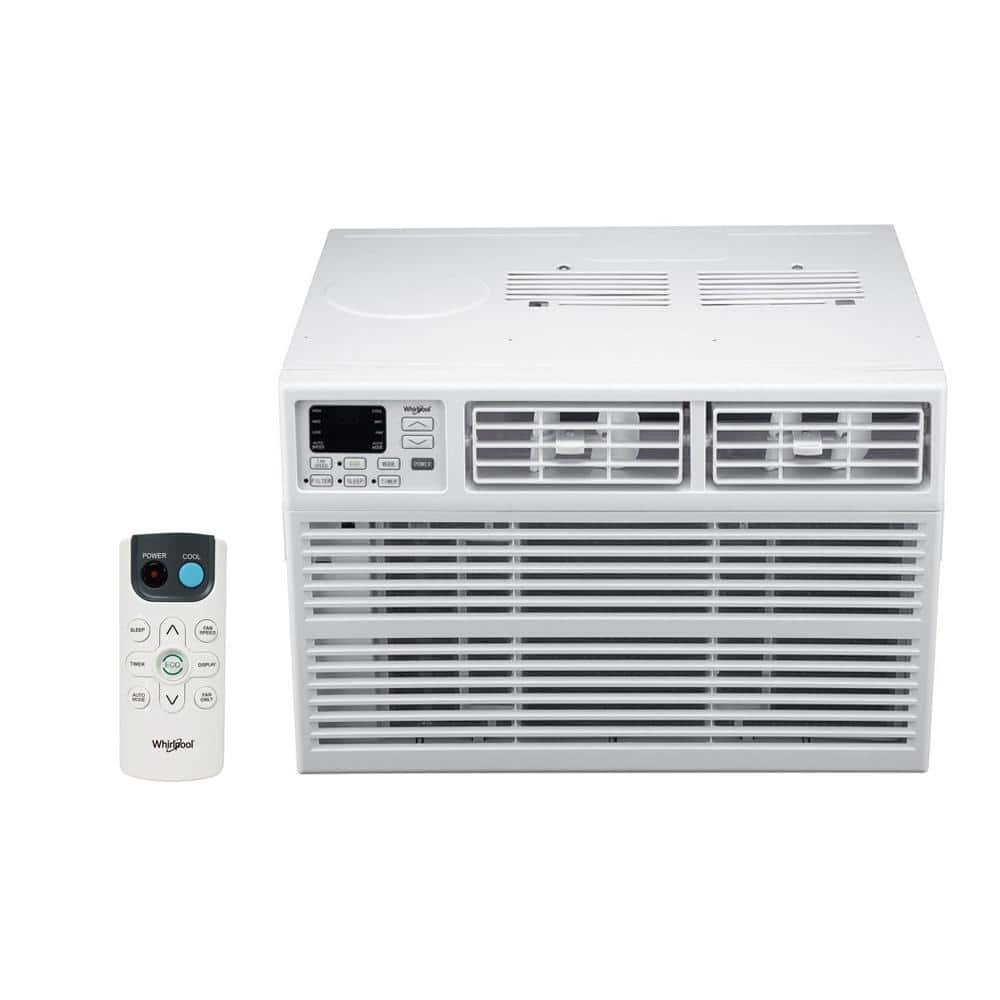 6,000 BTU 115-Volt Window-Mounted Air Conditioner w/ Remote, Digital Display, Dehumidifier, Timer, 250 .