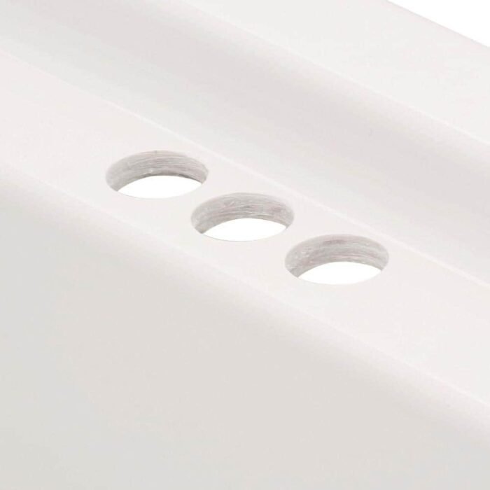 EverClean 72 in. Acrylic Rectangular Drop-in Whirlpool Bathtub in White - Image 2