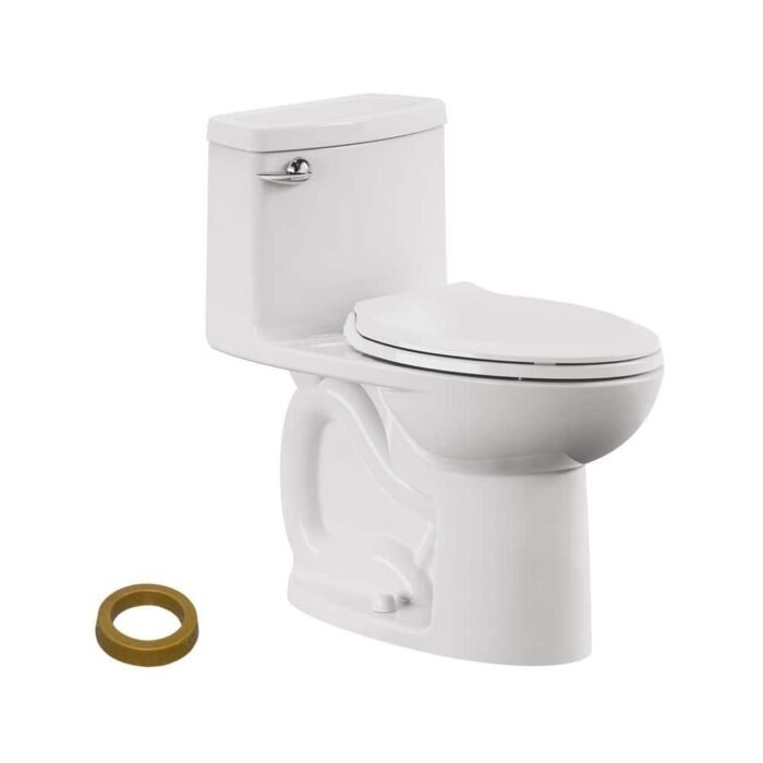 Compact Cadet 3 1-Piece 1.28 GPF Single Flush Elongated Chair Height Toilet in White