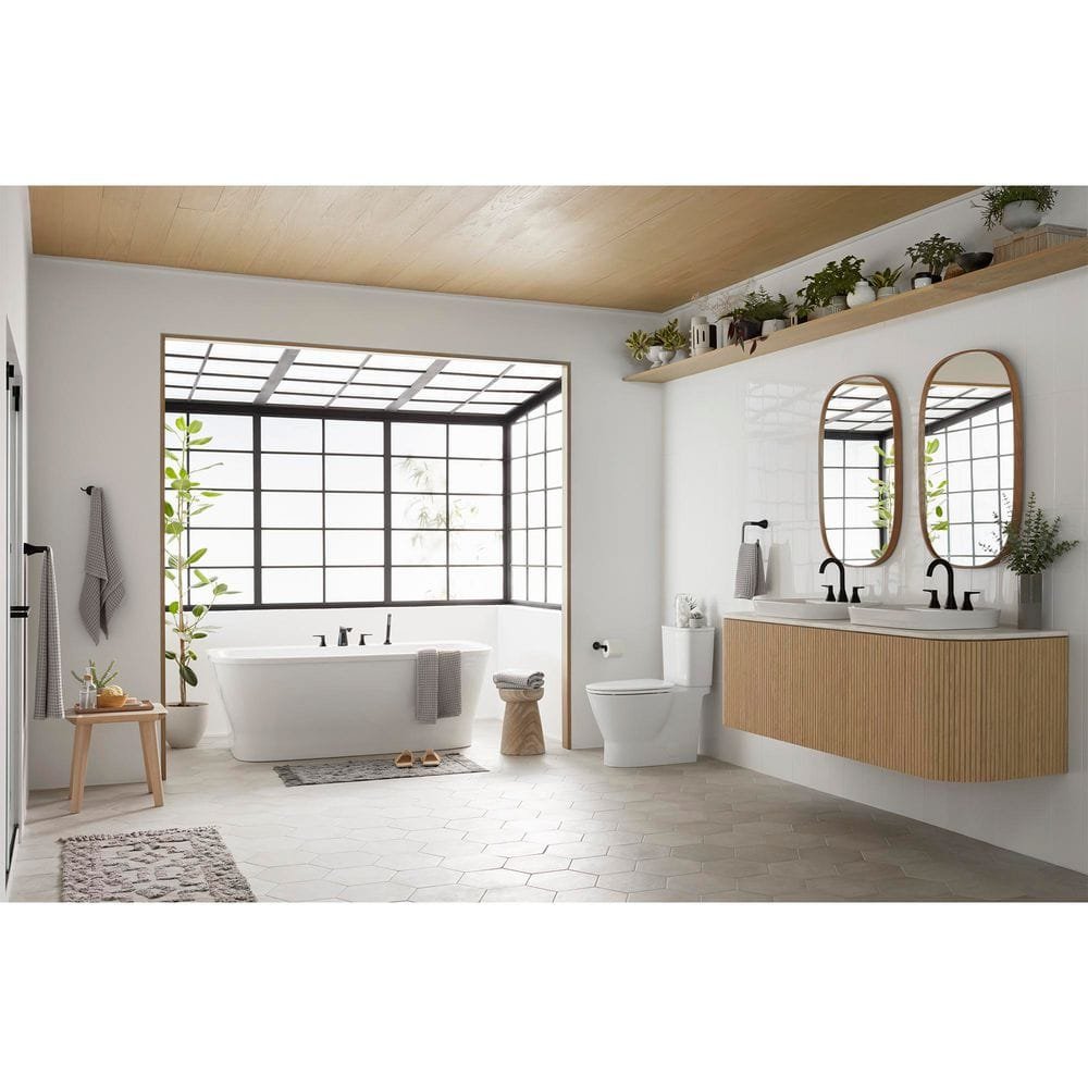 Aspirations 1.28 GPF Single Flush Toilet Tank with Power Flush Technology in White - Image 2