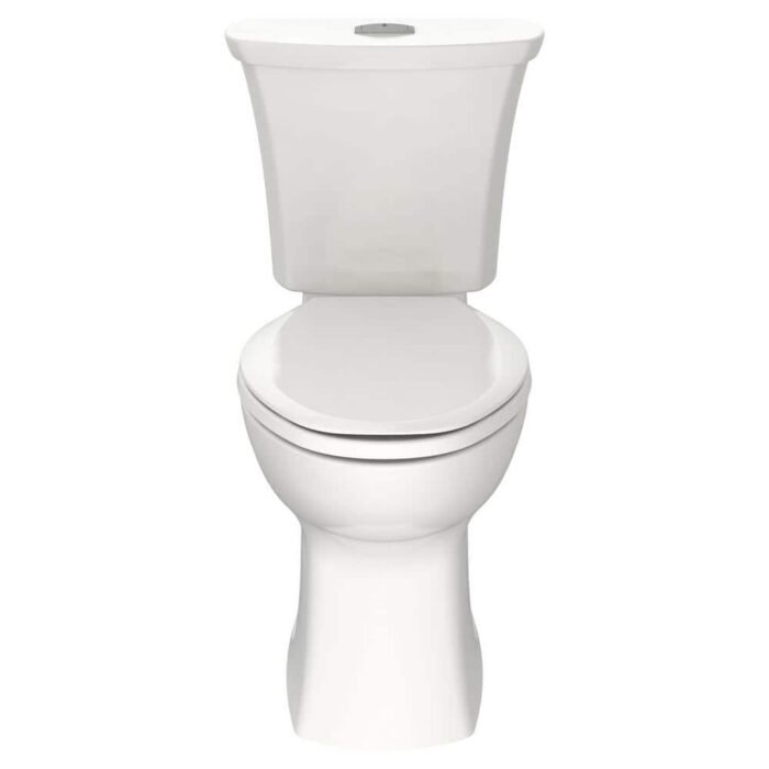 Edgemere 12 in. Rough-In 2-Piece 1.1/1.6 GPF Dual Flush Right Height Elongated Toilet in White, Seat Not Included - Image 2