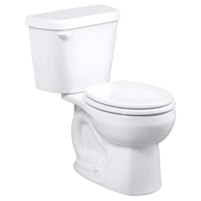 Cadet PRO 2-piece 1.28 GPF Single Flush Standard Height Round Toilet with 10 in. Rough-In in White