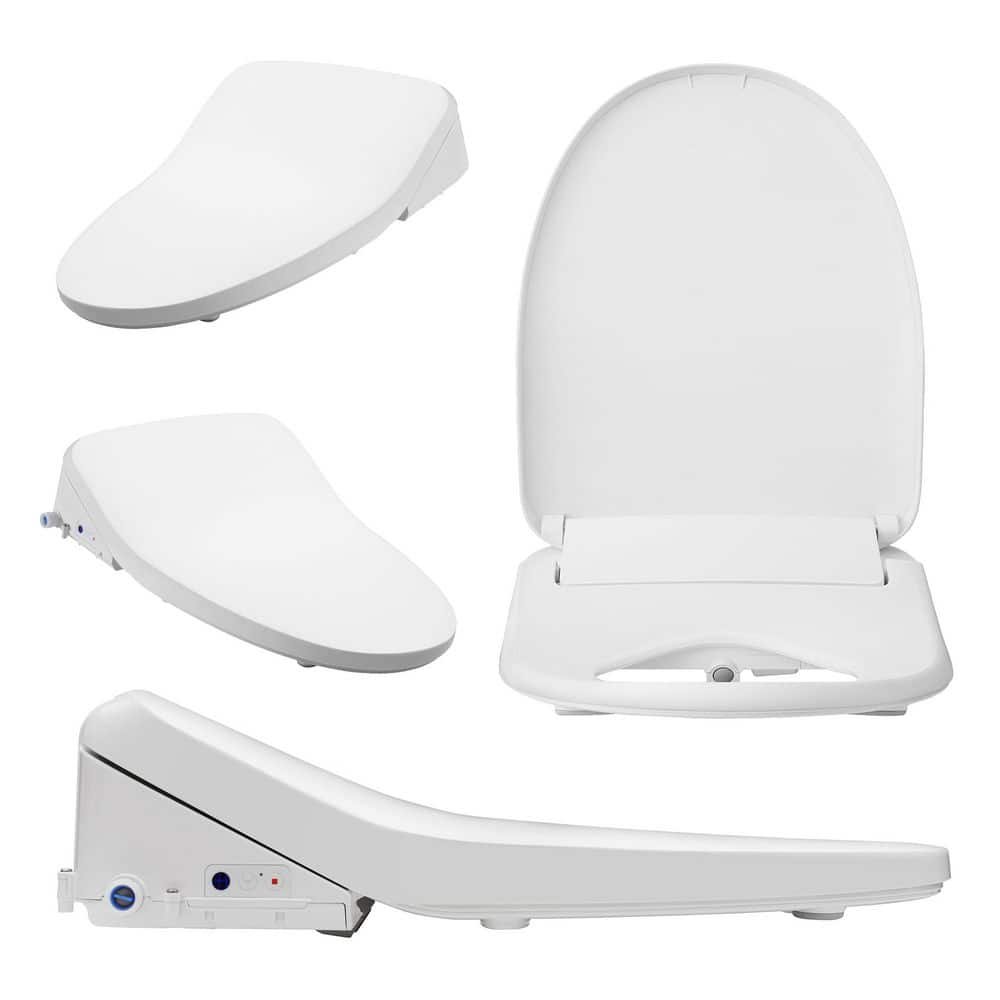 BB-1200 Electric Bidet Seat for Elongated Toilets Bundle with Bemis Living App and Drylette Towels in White - Image 4
