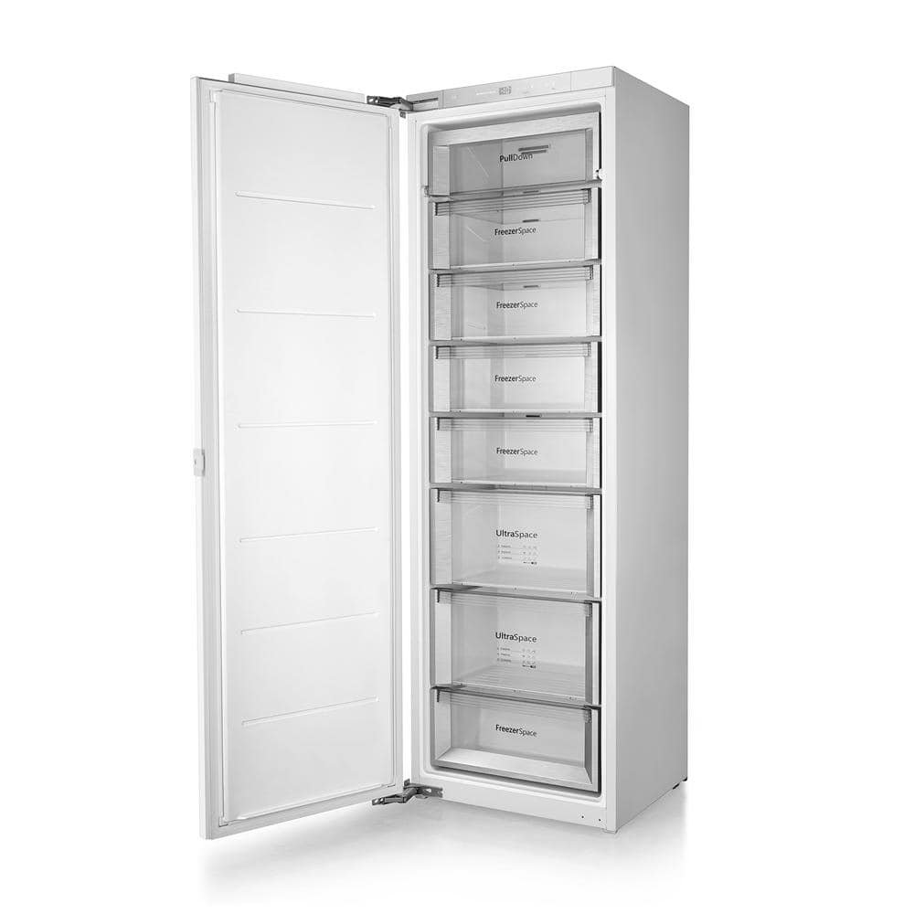 9.75 cu.ft. 22 in. Frost Free Residential Upright Freezer in White Built-in Panel Ready Low Noise LED Touch Control - Image 3