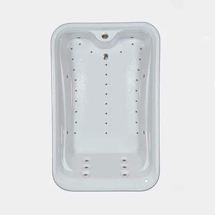 Premier 72 in. x 48 in. Acrylic Rectangular Drop-in Air Bathtub with Reversible Drain in White