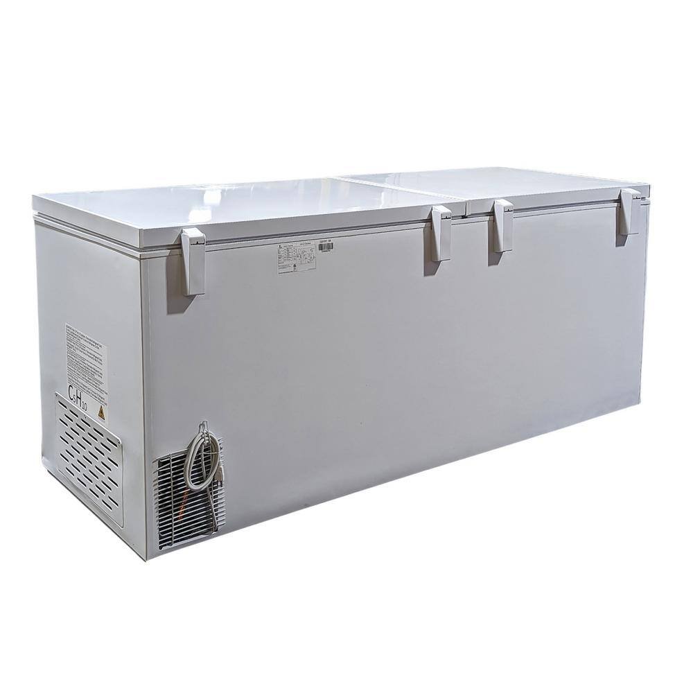 92in. W 26.7 cu ft Commercial Manual Defrost Chest Freezer in White - Image 4