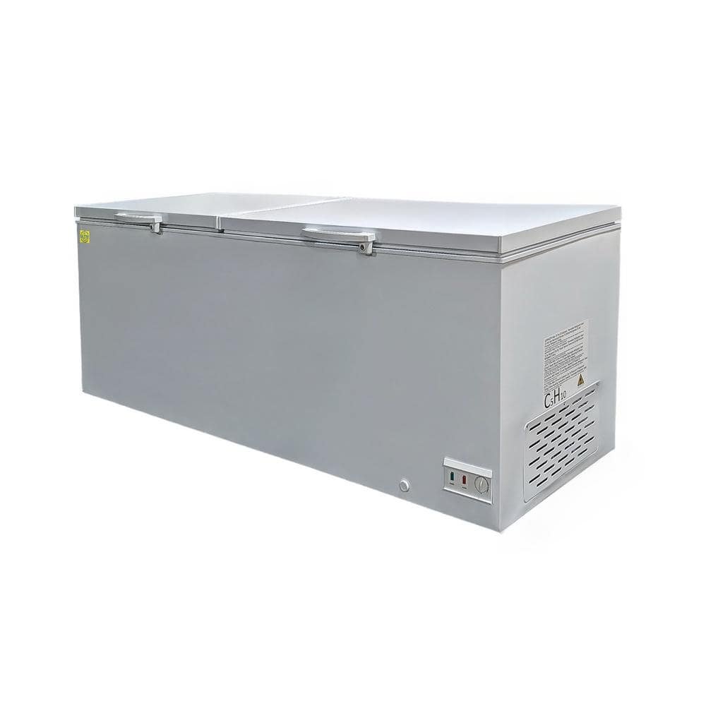 92 in. 26.68 cu. ft. Manual Defrost Solid Top Commercial Chest Freezer BD820 in White - Image 3